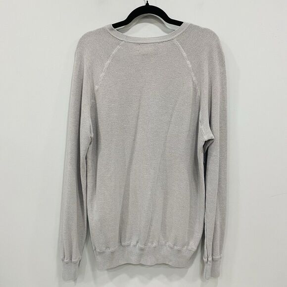 DARTMOOR XL Men’s Gray Silk Cashmere Cotton Knit Crewneck Preppy Sweater Golf - Picture 2 of 16